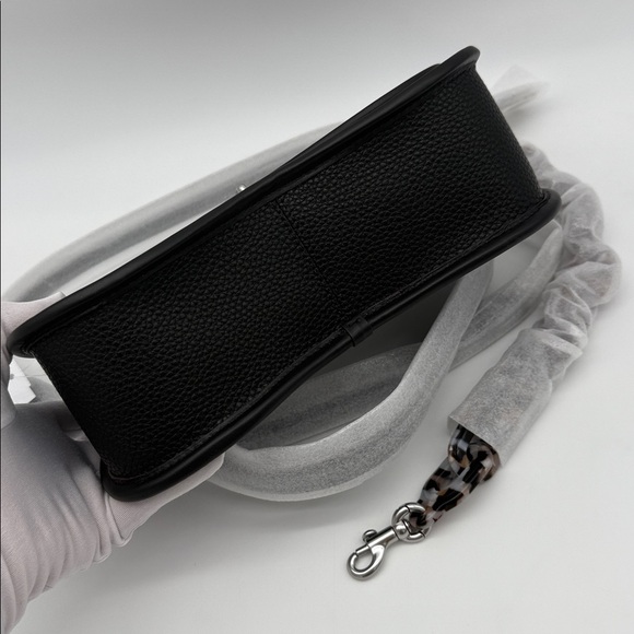 Coach Wavy Dinky Crossbody Shoulder Bag In Coachtopia Leather Black - Picture 5 of 16